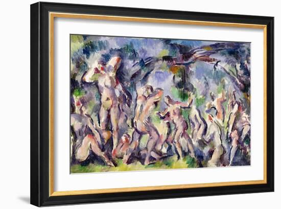 Study of Bathers, C.1900-06-Paul Cézanne-Framed Giclee Print