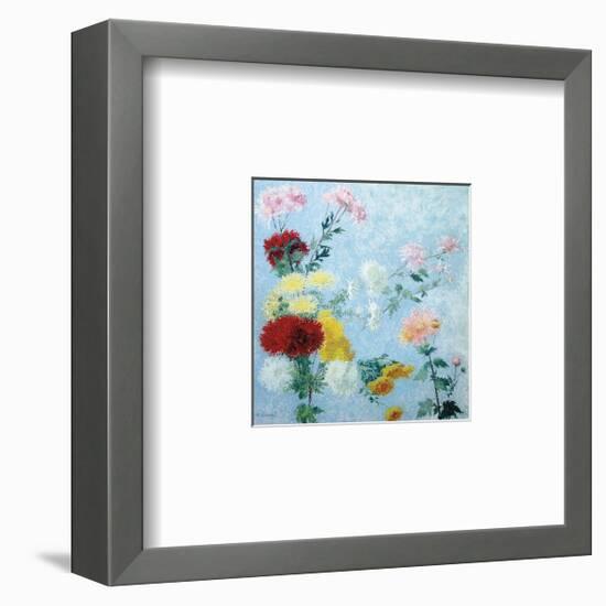 Study of Chrysanthemums-Achille Lauge-Framed Premium Giclee Print