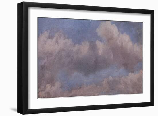 Study of Clouds, C.1821 (Oil on Paper)-John Constable-Framed Giclee Print