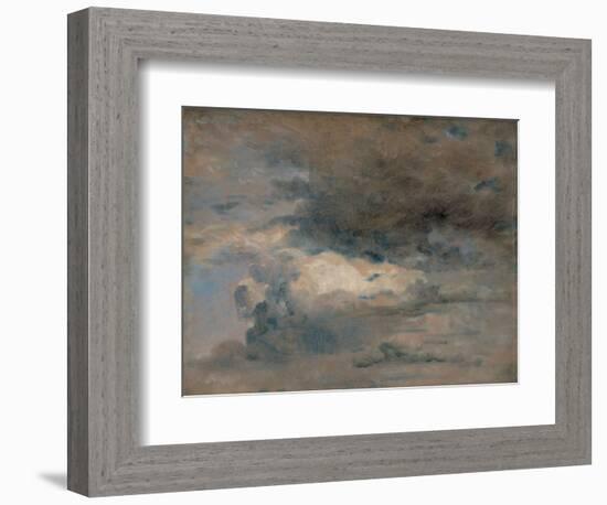 Study of Clouds - Evening, August 31St, 1822 (Oil on Paper)-John Constable-Framed Giclee Print