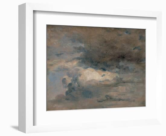 Study of Clouds - Evening, August 31St, 1822 (Oil on Paper)-John Constable-Framed Giclee Print