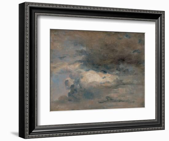 Study of Clouds - Evening, August 31St, 1822 (Oil on Paper)-John Constable-Framed Giclee Print