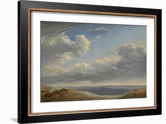 Study of Clouds over the Roman Campagna C.1782-85-Pierre Henri de Valenciennes-Framed Giclee Print