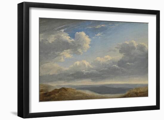 Study of Clouds over the Roman Campagna C.1782-85-Pierre Henri de Valenciennes-Framed Giclee Print