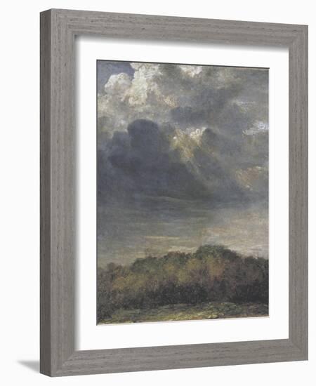 Study of Clouds-George Frederic Watts-Framed Giclee Print