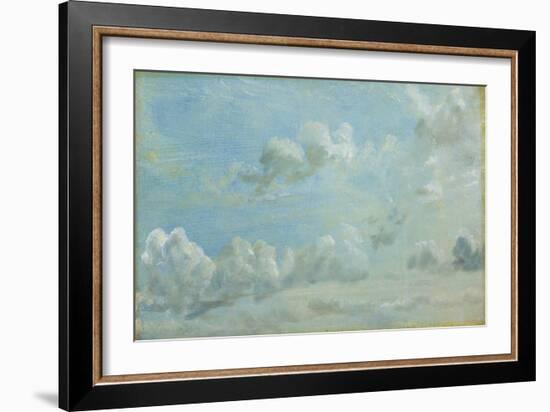 Study of Cumulus Clouds, 1822 (Oil on Paper Laid Down on Panel)-John Constable-Framed Giclee Print