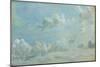 Study of Cumulus Clouds, 1822 (Oil on Paper Laid Down on Panel)-John Constable-Mounted Giclee Print