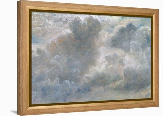 Study of Cumulus Clouds, 1822 (Oil on Paper Laid on Canvas)-John Constable-Framed Premier Image Canvas