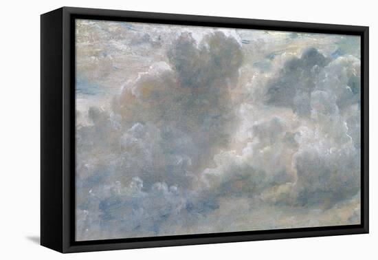 Study of Cumulus Clouds, 1822 (Oil on Paper Laid on Canvas)-John Constable-Framed Premier Image Canvas