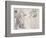 Study of Dancers; Etude De Danseuses-Edgar Degas-Framed Giclee Print