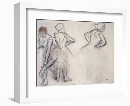 Study of Dancers-Edgar Degas-Framed Giclee Print