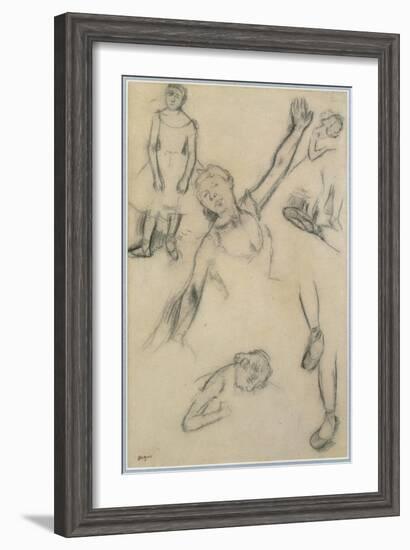 Study of Dancers-Edgar Degas-Framed Giclee Print