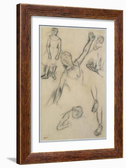 Study of Dancers-Edgar Degas-Framed Giclee Print