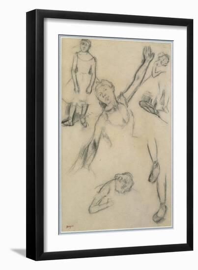 Study of Dancers-Edgar Degas-Framed Giclee Print