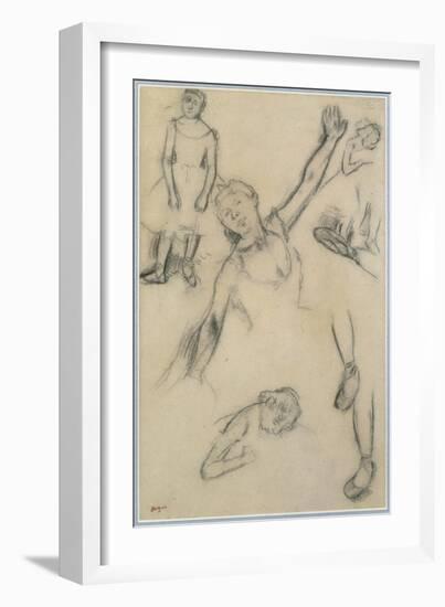 Study of Dancers-Edgar Degas-Framed Giclee Print