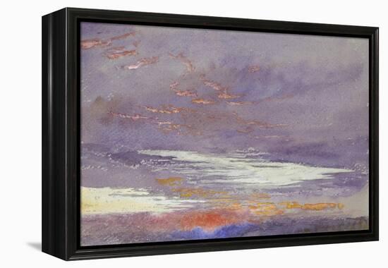 Study of Dawn: Purple Clouds, March 1868-John Ruskin-Framed Premier Image Canvas