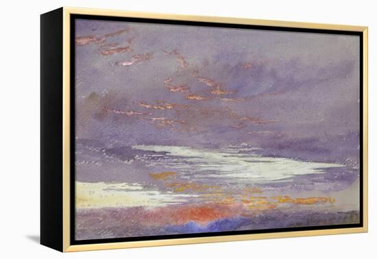 Study of Dawn: Purple Clouds, March 1868-John Ruskin-Framed Premier Image Canvas