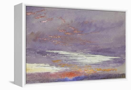 Study of Dawn: Purple Clouds, March 1868-John Ruskin-Framed Premier Image Canvas