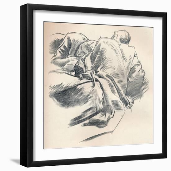'Study of Drapery', c1916-John Singer Sargent-Framed Giclee Print