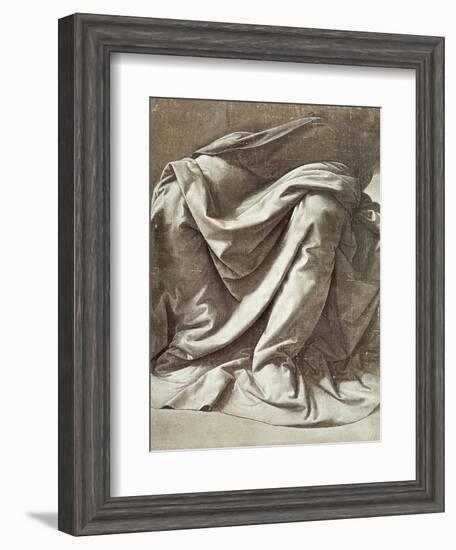 Study of Drapery-Leonardo da Vinci-Framed Giclee Print