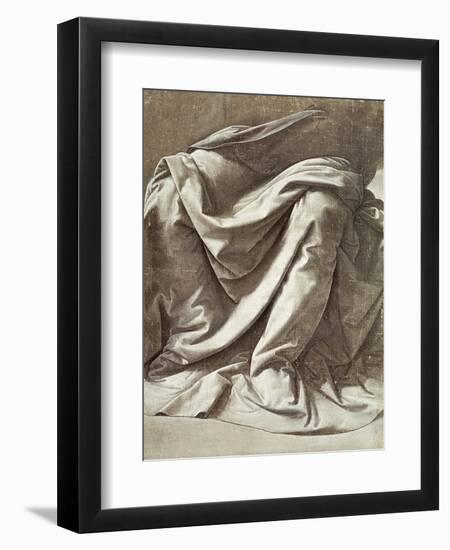 Study of Drapery-Leonardo da Vinci-Framed Giclee Print