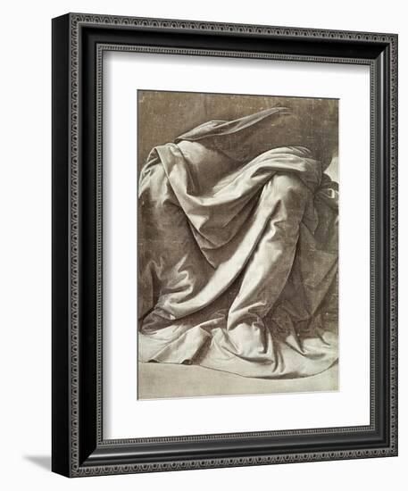 Study of Drapery-Leonardo da Vinci-Framed Giclee Print