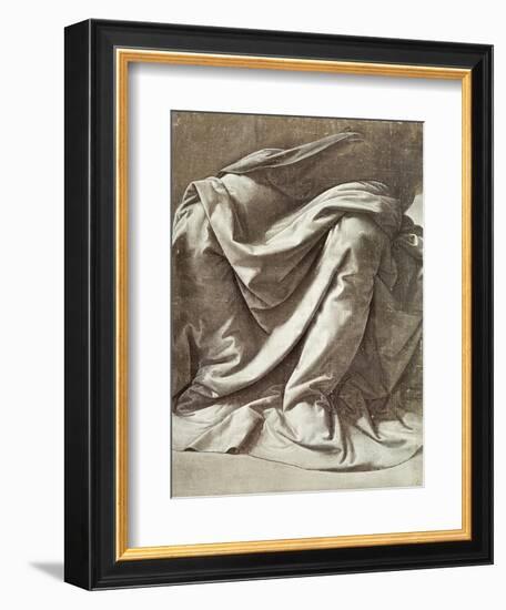 Study of Drapery-Leonardo da Vinci-Framed Giclee Print