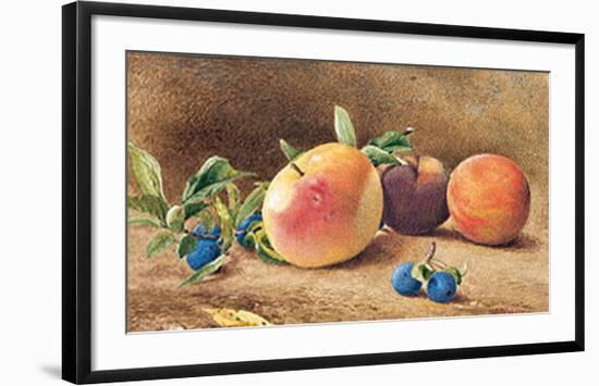 Study Of Fruit, 1877-John William Hill-Framed Art Print