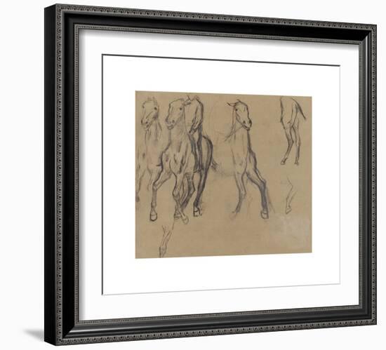 Study of Horses, c.1886-Edgar Degas-Framed Premium Giclee Print