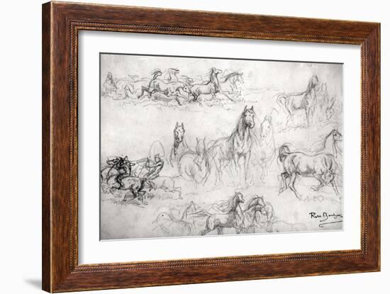 Study of Horses-Rosa Bonheur-Framed Giclee Print