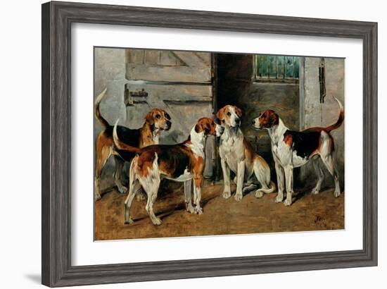 Study of Hounds-John Emms-Framed Giclee Print