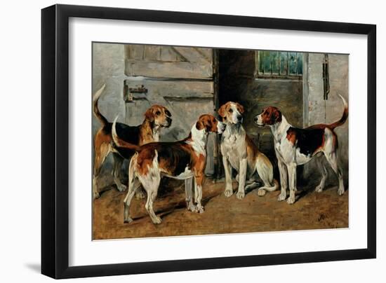 Study of Hounds-John Emms-Framed Giclee Print