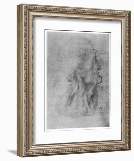 Study of Judas for the Last Supper, C1495-Leonardo da Vinci-Framed Giclee Print