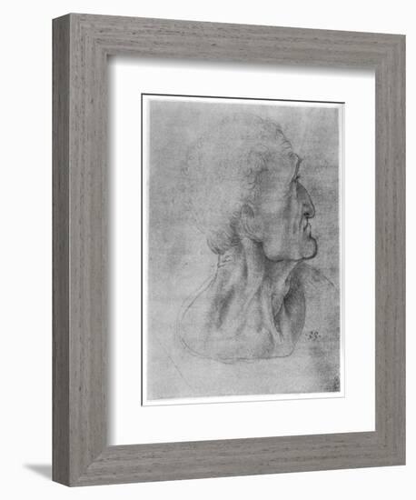 Study of Judas for the Last Supper, C1495-Leonardo da Vinci-Framed Giclee Print