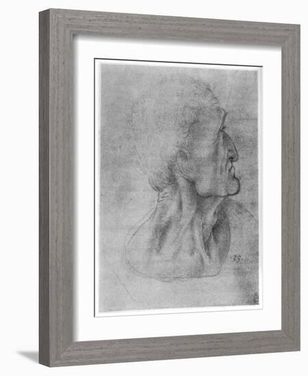 Study of Judas for the Last Supper, C1495-Leonardo da Vinci-Framed Giclee Print