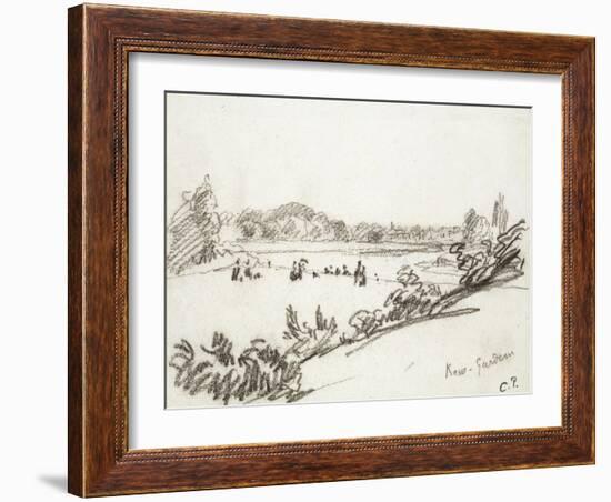 Study of Kew Gardens-Camille Pissarro-Framed Giclee Print