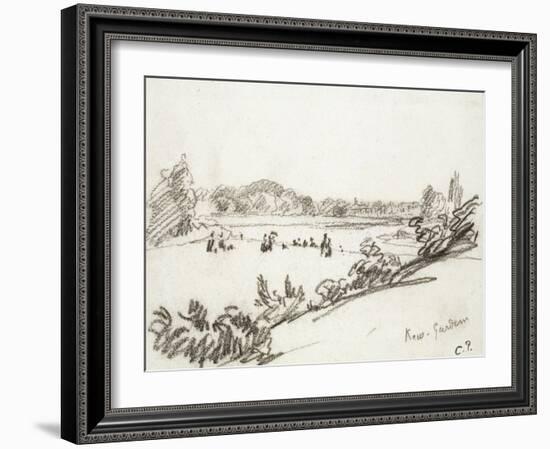 Study of Kew Gardens-Camille Pissarro-Framed Giclee Print