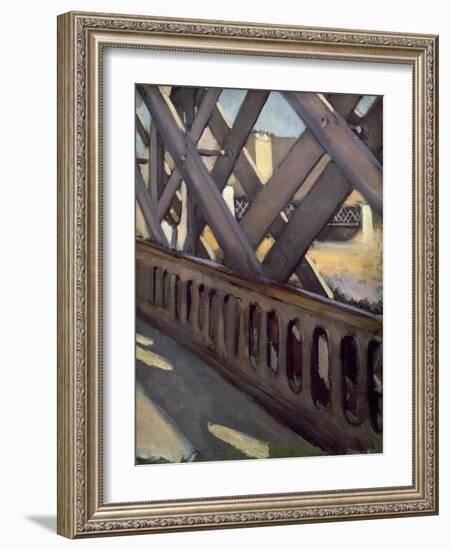 Study of Le Pont De L'Europe, 1876-Gustave Caillebotte-Framed Giclee Print