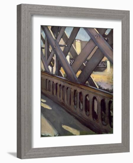 Study of Le Pont De L'Europe, 1876-Gustave Caillebotte-Framed Giclee Print