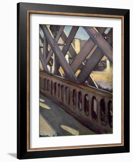 Study of Le Pont De L'Europe, 1876-Gustave Caillebotte-Framed Giclee Print