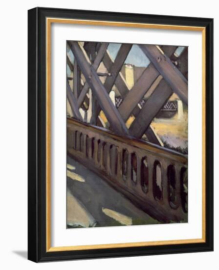 Study of Le Pont De L'Europe, 1876-Gustave Caillebotte-Framed Giclee Print