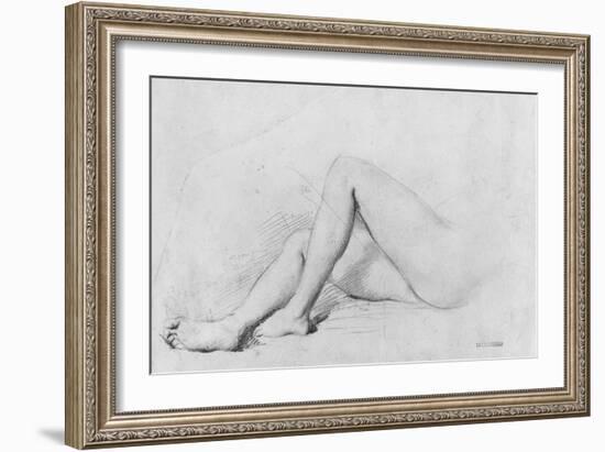 Study of Legs-Theodore Chasseriau-Framed Giclee Print