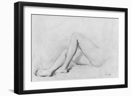 Study of Legs-Theodore Chasseriau-Framed Giclee Print