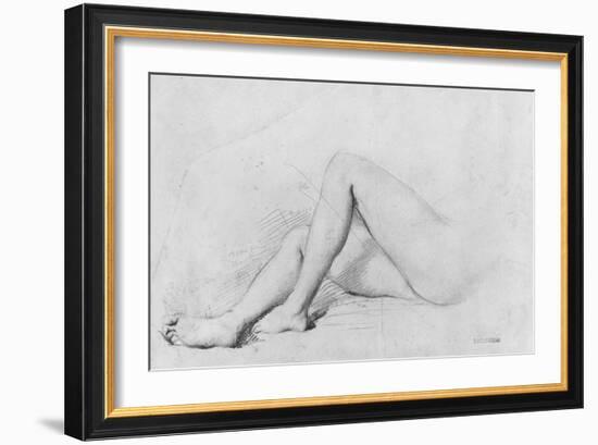 Study of Legs-Theodore Chasseriau-Framed Giclee Print