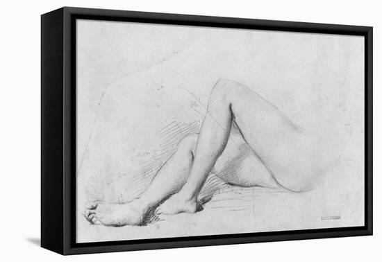 Study of Legs-Theodore Chasseriau-Framed Premier Image Canvas