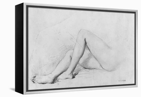 Study of Legs-Theodore Chasseriau-Framed Premier Image Canvas