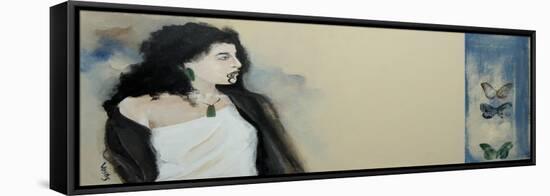 Study of Maori Woman 1-Susan Adams-Framed Premier Image Canvas