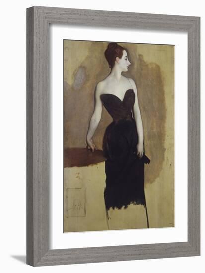 Study of Mme Gautreau-John Singer Sargent-Framed Giclee Print