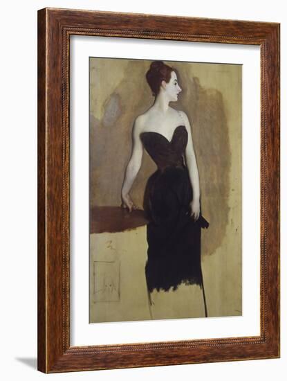 Study of Mme Gautreau-John Singer Sargent-Framed Giclee Print