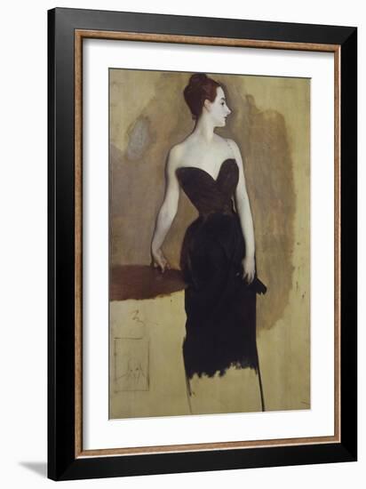 Study of Mme Gautreau-John Singer Sargent-Framed Giclee Print